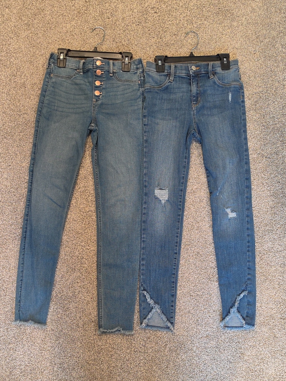 abercrombie kids/ Old Navy Light-Medium Blue Skinny Jeans Duo